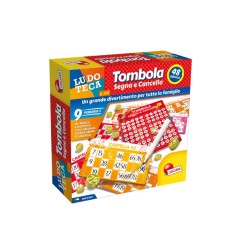 1 - LISCIANI - LUDOTECA TOMBOLA SEGNA E CANCELLA 48 CARTELLE 56996 Gioco interattivo per bambini e famiglia +6A