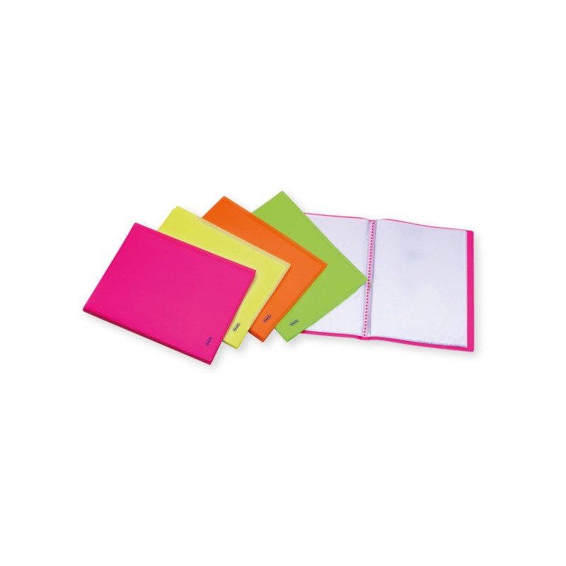 FAVORIT Portalistino copertina morbida A4 20 bustine neon assortiti 460902 FAVORIT Portalistino copertina morbida A4 20 bustine neon assortiti 460902