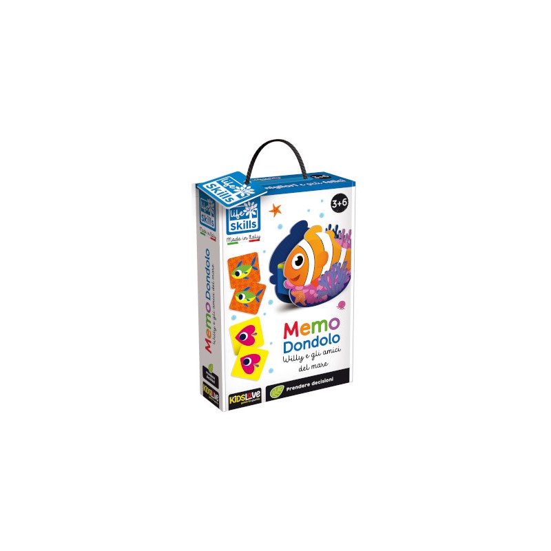 LISCIANI - LIFE SKILLS MEMO DONDOLO WILLY E I SUOI AMICI DEL MARE 72569 Gioco interattivo per bambini 3-6A LISCIANI - LIFE SKILLS MEMO DONDOLO WILLY E I SUOI AMICI DEL MARE 72569 Gioco interattivo per bambini 3-6A