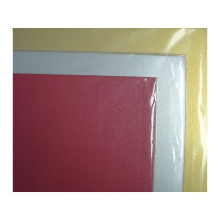 1 - PICARTA 10 pz Cartoncino metal argento 2 lati 70x100 30611