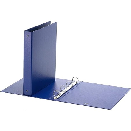 1 - FAVORIT  Raccoglitore a 4 anelli D. 30 cm, Europa 25x35 blu 460453