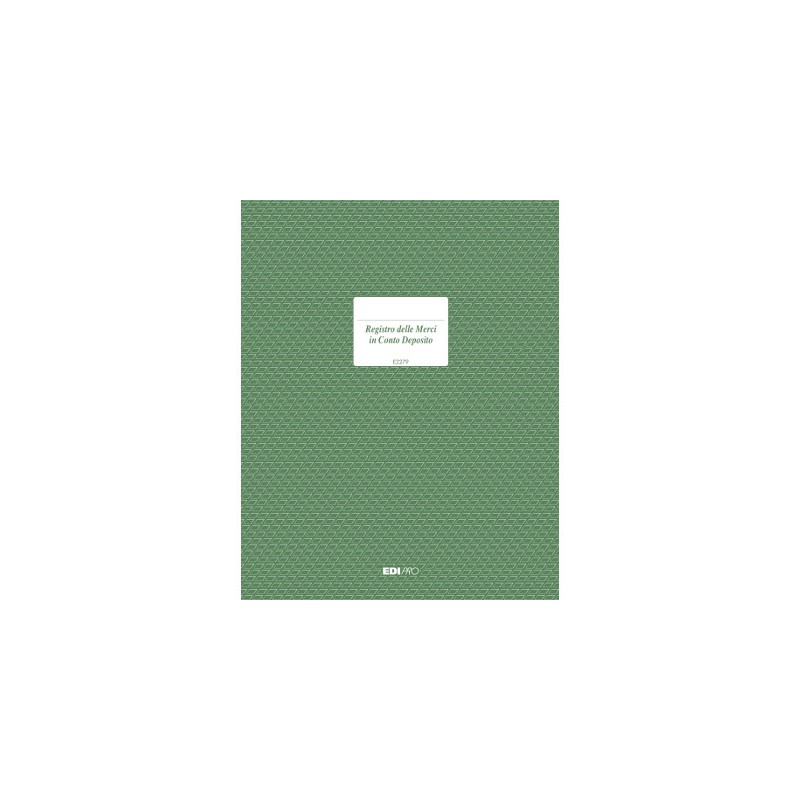EDIPRO  Registro merce in deposito 47 pagine numerate E2279