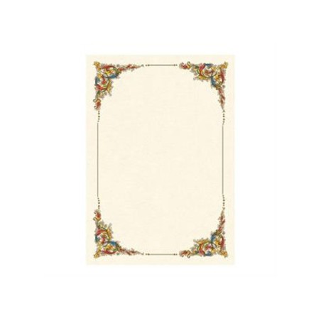 1 - DIPLOMA PERGAMENA A4 160GR FLORENTIA CORNICE 10Fg. 146243