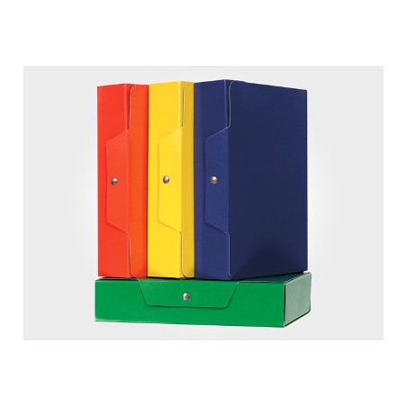 1 - ARCA Cartella portaprogetti dorso 4 con bottone colore blu lucido 0122