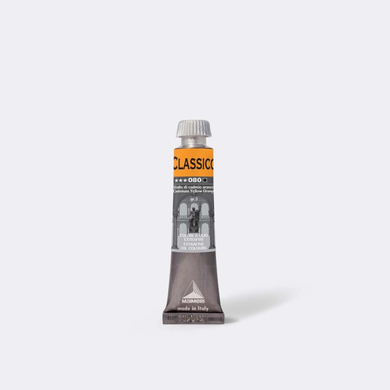 TEMPERA OLIO MAIMERI CLASSICO 20ml GIALLO CADMIO ARANCIO M0302080