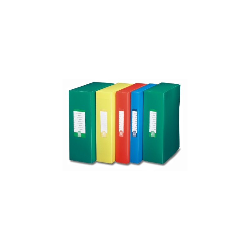 Scatole progetto Fellowes Base dorso 4cm colore rosso con bottone