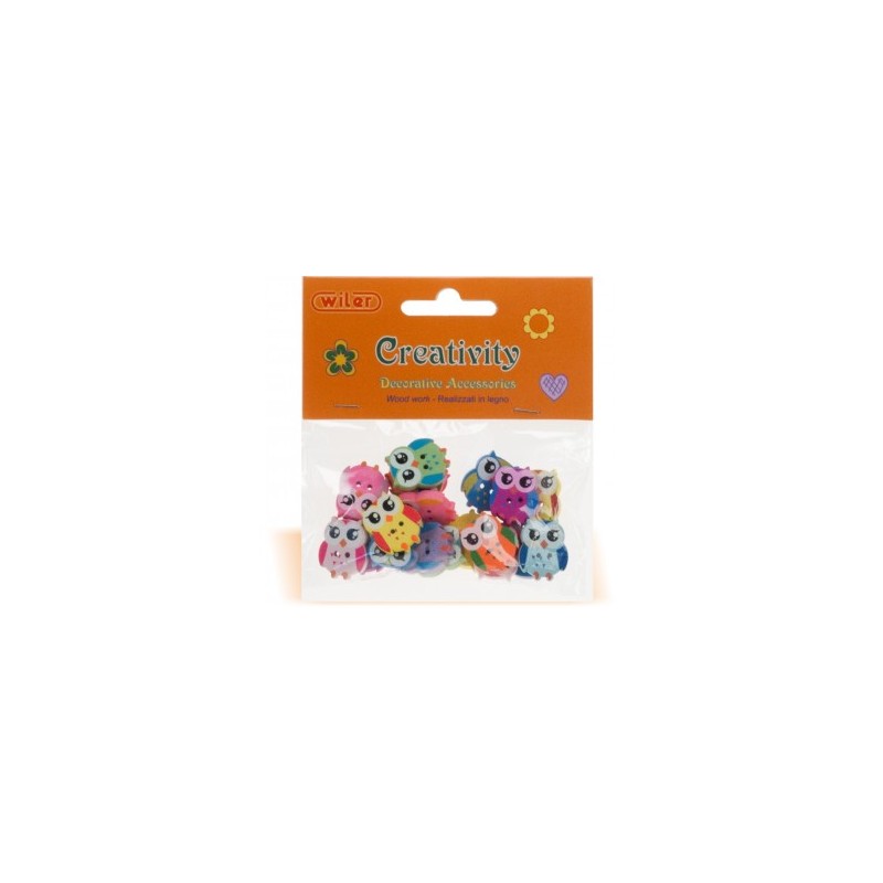 ACCESSORI CREATIVITY GUFO IN LEGNO WD14 ACCESSORI CREATIVITY GUFO IN LEGNO WD14