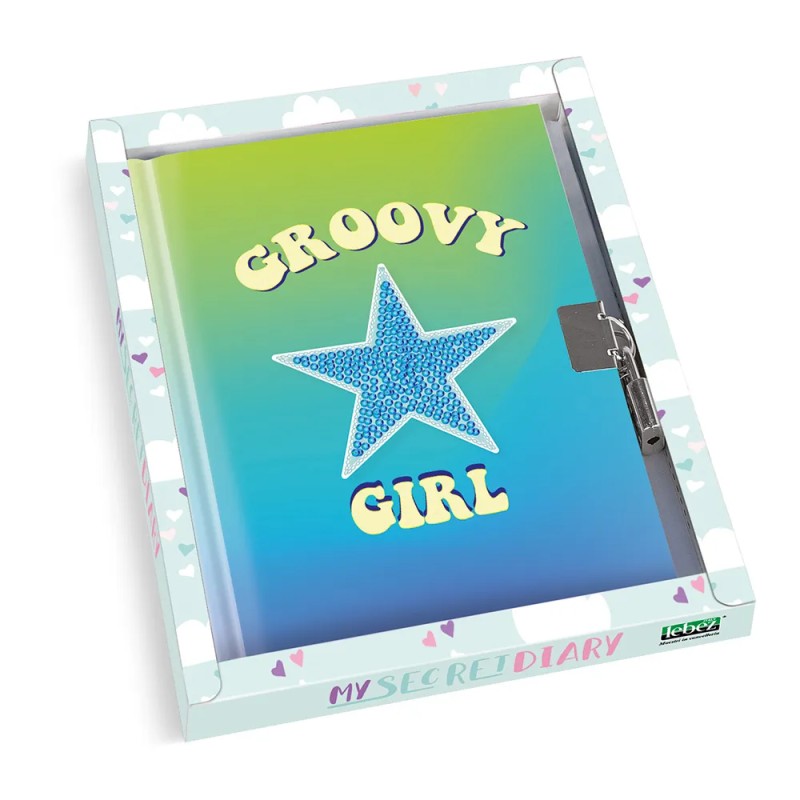 Diario segreto Lebez Girls Power 80 pagine con lucchetto - 81377 Diario segreto Lebez Girls Power 80 pagine con lucchetto - 81377