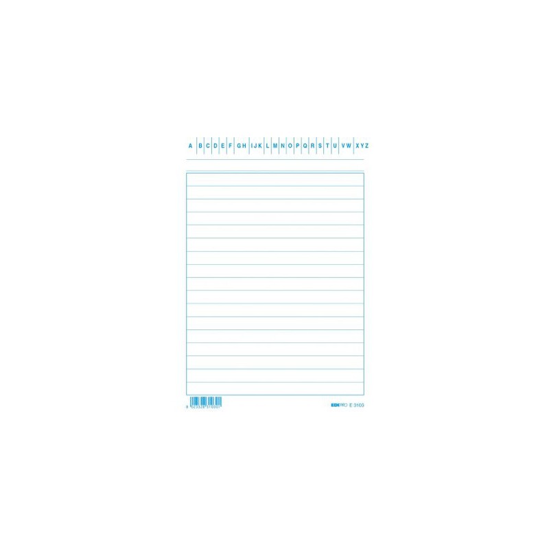 Scheda Archivio 15x10,5 rigata 100 Pezzi Edipro - E3103 Scheda Archivio 15x10,5 rigata 100 Pezzi Edipro - E3103
