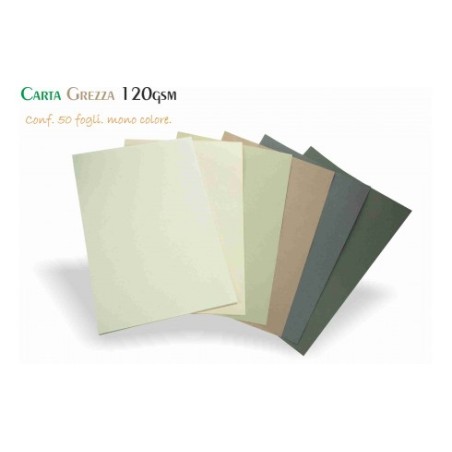 1 - CARTA GREZZA 120gr 20,3x30,5 50fg CREMA CP120R812C2