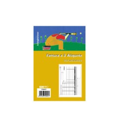 1 - EDIPRO  Blocco fattura 3 aliquote 33x3 autoricalcante 15x23 E5290CT