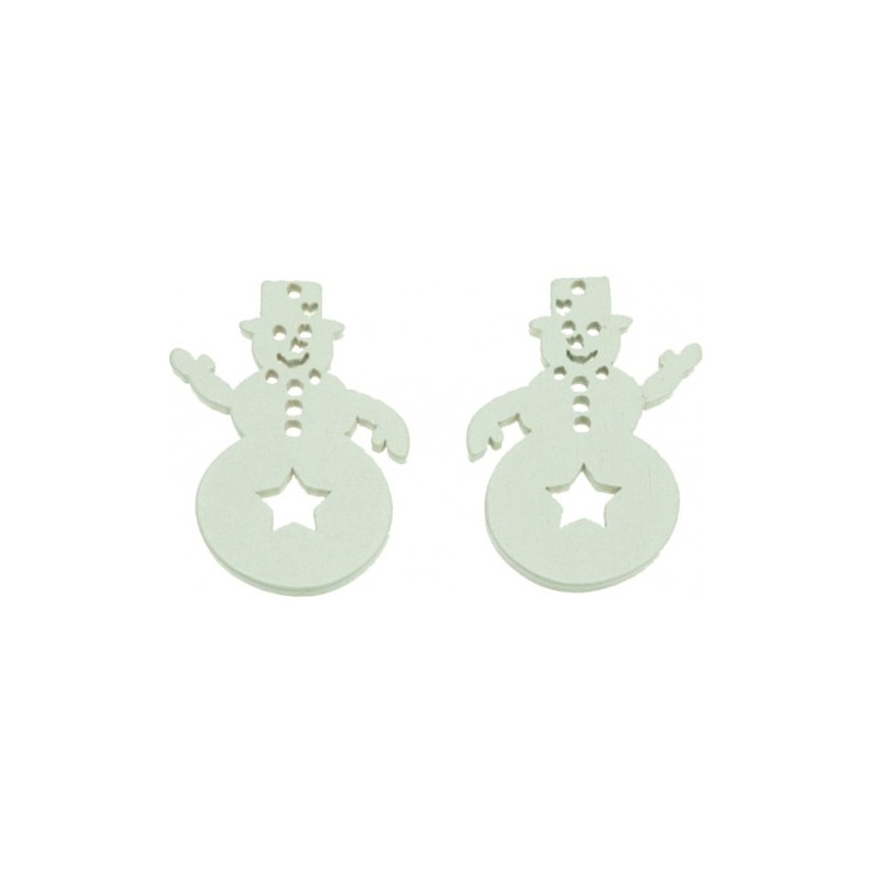 ACCESSORI CREATIVITY PUPAZZO NEVE IN LEGNO 15pz WD56 ACCESSORI CREATIVITY PUPAZZO NEVE IN LEGNO 15pz WD56