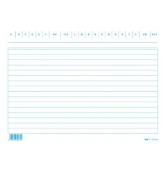 1 - EDIPRO  SCHEDA 15X21 RIGATA-100 pezzi colore BLU E3246