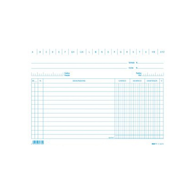 100 schede carico/scarico/esistenza 15x21 cm Edipro - E3273 100 schede carico/scarico/esistenza 15x21 cm Edipro - E3273