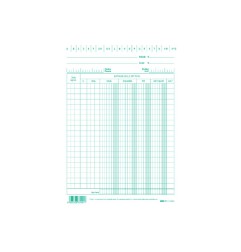 1 - EDIPRO 100 schede registrazione fatture IVA colore blu 21x15 E3340