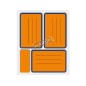 Etichette adesive fluo arancio Markin 70x37 Etichette adesive fluo arancio Markin 70x37