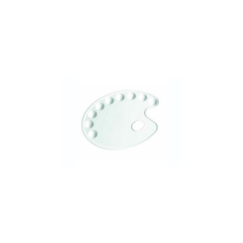 LEBEZ Tavolozza in Plastica 9 Scomparti Bianca 833 LEBEZ Tavolozza in Plastica 9 Scomparti Bianca 833