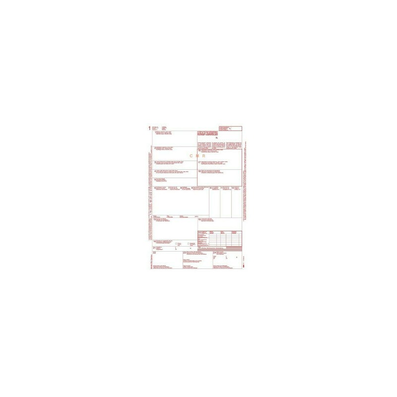100 fogli Lettera di vettura internazionale (modello CMR) Edipro - E0052BIS 100 fogli Lettera di vettura internazionale (modello CMR) Edipro - E0052BIS