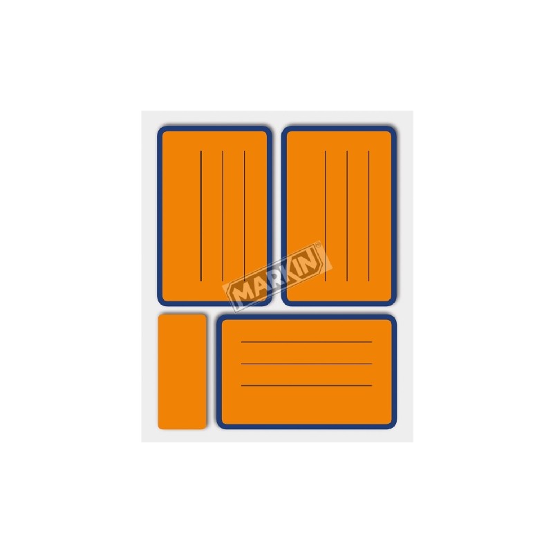 Etichette adesive fluo arancio Markin 80x53 Etichette adesive fluo arancio Markin 80x53