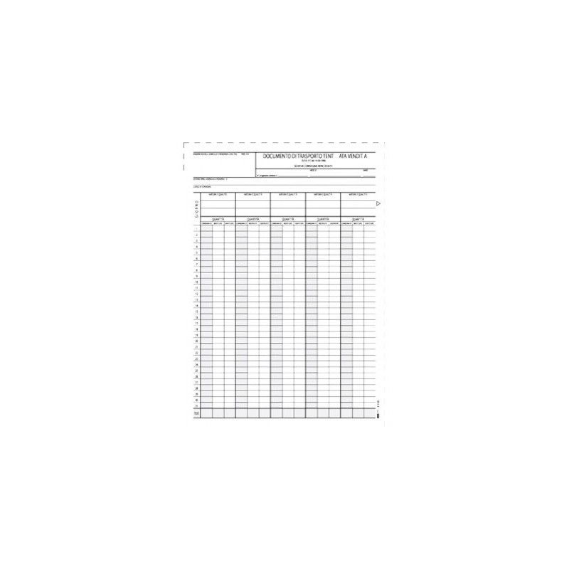 50 fogli Scheda D.D.T. Tentata Vendita Documento di Trasporto 29,7x21 Edipro - E0186 50 fogli Scheda D.D.T. Tentata Vendita Documento di Trasporto 29,7x21 Edipro - E0186