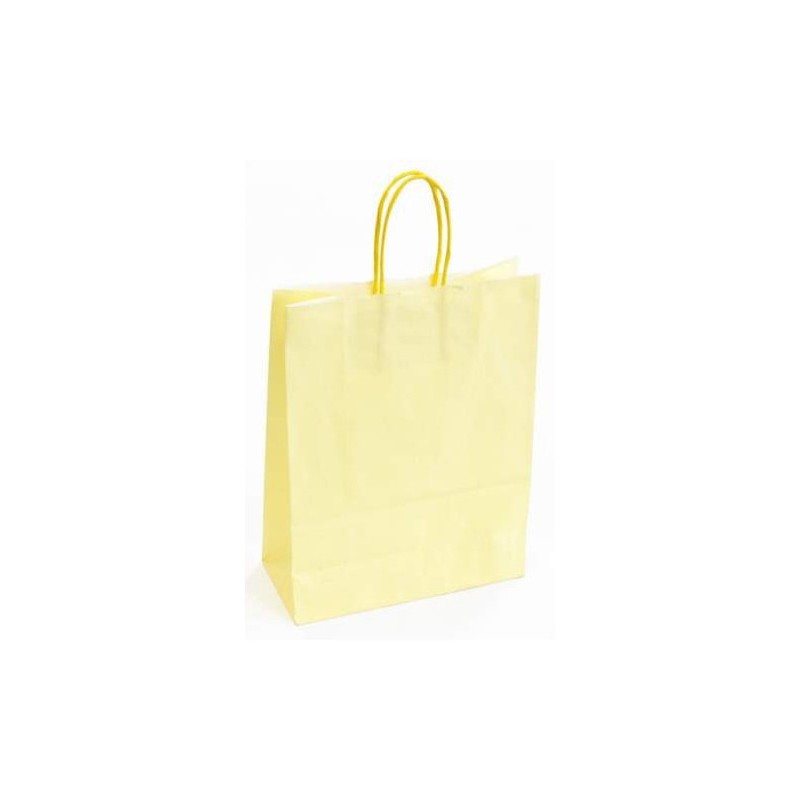 Carpad shopper in carta crema 14+8,5x21,5 cm maniglia ritorta 50 pezzi ref.39 Carpad shopper in carta crema 14+8,5x21,5 cm maniglia ritorta 50 pezzi ref.39