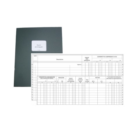 Registro IVA corrispettivi 15 pagine numerate Edipro - E2103