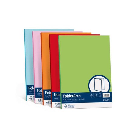 1 - 50 pz Copertina Pannosa Favini arancio 200 gr A50E664