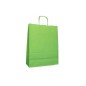 Carpad shopper in carta verde chiaro 14+8,5x21,5 cm maniglia ritorta 50 pezzi ref.139 Carpad shopper in carta verde chiaro 14+8,5x21,5 cm maniglia ritorta 50 pezzi ref.139