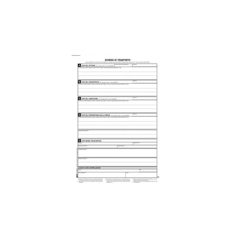 EDIPRO Scheda documento di trasporto Snap 25x4 copie E9029/5 EDIPRO Scheda documento di trasporto Snap 25x4 copie E9029/5