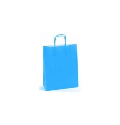 1 - SHOPPER CARTA 36+12x41 TURCHESE Ritorta -50pz ref.187