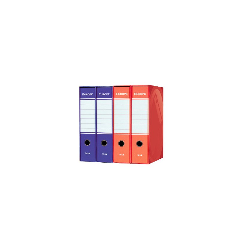 ARCA registratore d'archivio con custodia commerciale dorso 8 cm rosso/blu ARCA registratore d'archivio con custodia commerciale dorso 8 cm rosso/blu