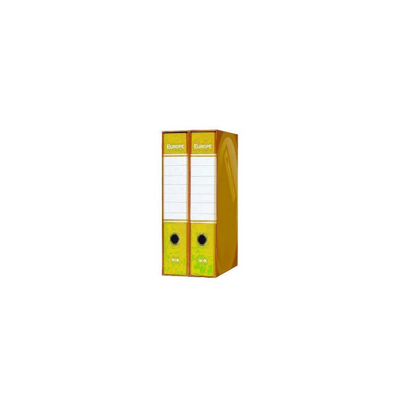 ARCA registratore d'archivio con custodia protocollo dorso 5 cm giallo EUROPE 7004GI