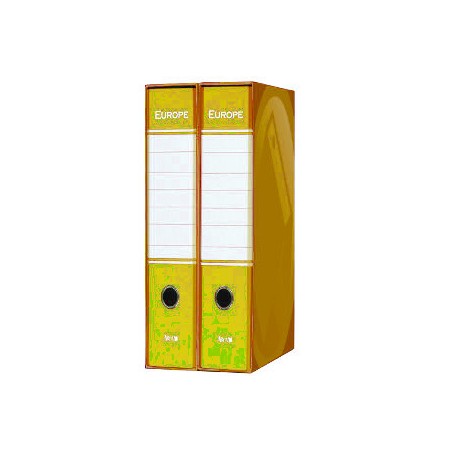 1 - ARCA Registratore d'archivio con custodia protocollo giallo EUROPE 7004