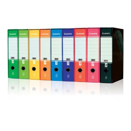 1 - ARCA Registratore d'archivio con custodia protocollo d.8 verde chiaro EUROPE 7005VC