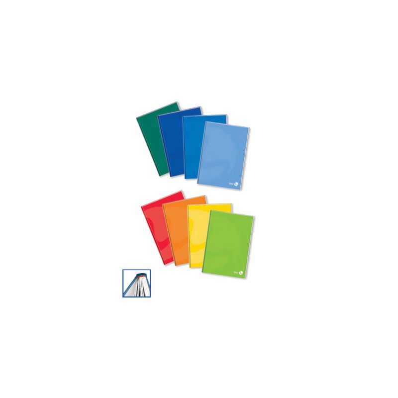 BE MORE BM Color quaderno cartonato Maxi A4 5M 48 fogli, confezione da 5 BE MORE BM Color quaderno cartonato Maxi A4 5M 48 fogli, confezione da 5