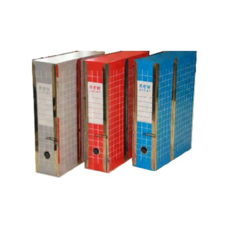 1 - BREFIOCART Scatola archivio documenti con cerniera colore rosso Resisto 1 box X101