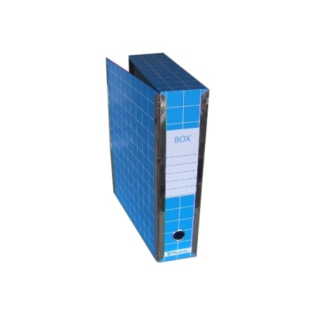 1 - BREFIOCART Scatola archivio documenti Resisto box con cerniera colore grigio X401