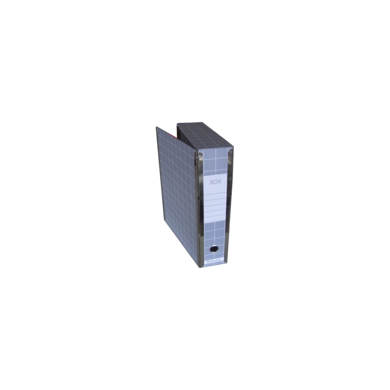 Brefiocart scatola d'archivio Resisto con cerniera Color grigio X401