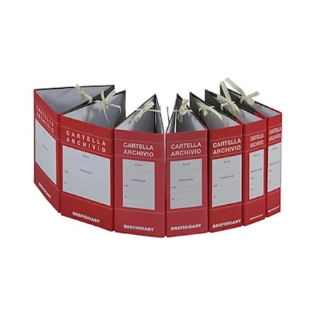1 - BREFIO FALDONE ARCHIVIO CON LACCI IN CARTONE DORSO 12
