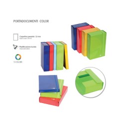 1 - BE MORE Cartella portaprogetti dorso 10 elastico piatto colori assortiti 111615