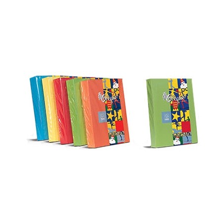 1 - FAVINI  250 fogli Carta per fotocopie colore salmone A4 160 gr103