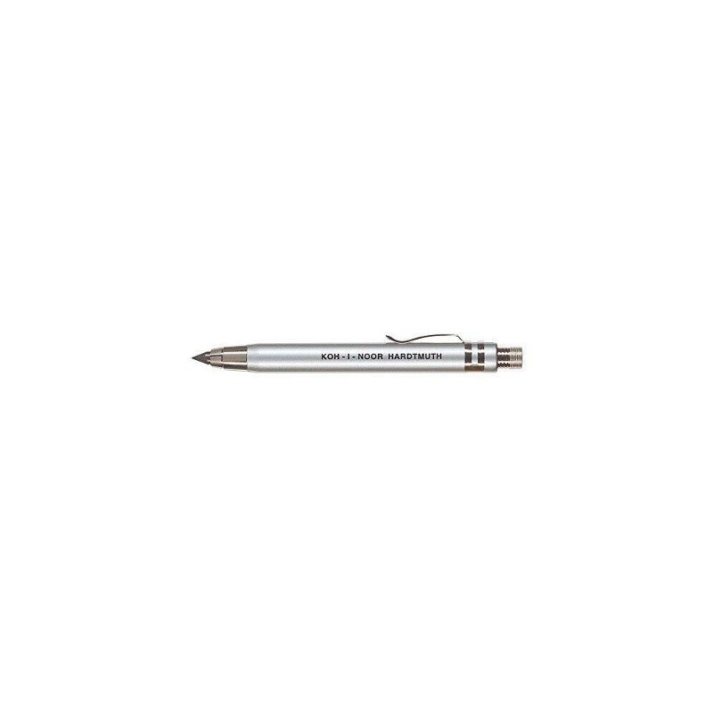 KOH-I-NOOR Portamine 5,6MM Kin in metallo satinato + astuccio trasparente H5359 KOH-I-NOOR Portamine 5,6MM Kin in metallo satinato + astuccio trasparente H5359