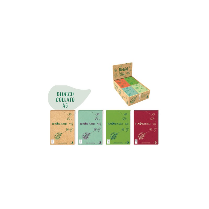 BE MORE Planet notes collato A5 15x21 confezione 16 pezzi