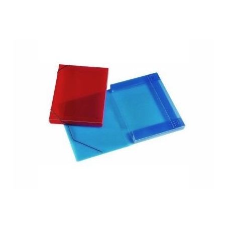 Cartella con elastico Lebez in plastica, colori assortiti - 2525