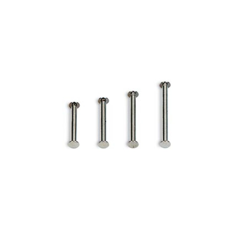 Viti sepolte Lebez da 40 mm in acciaio nichelato per rilegature - 500-40 Viti sepolte Lebez da 40 mm in acciaio nichelato per rilegature - 500-40