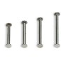 Viti sepolte Lebez da 40 mm in acciaio nichelato per rilegature - 500-40 Viti sepolte Lebez da 40 mm in acciaio nichelato per rilegature - 500-40