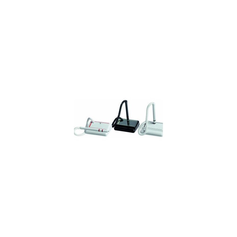 Base portapenna Lebez rettangolare in plastica con penna, stiloforo nero - 1675 Base portapenna Lebez rettangolare in plastica con penna, stiloforo nero - 1675
