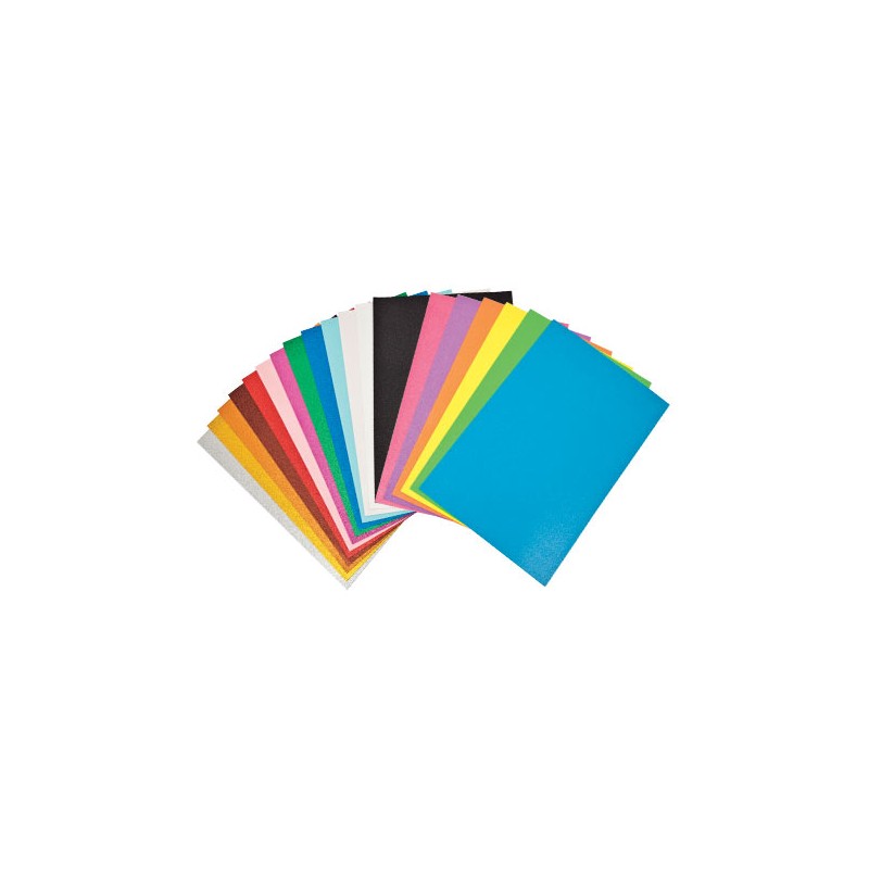10 fogli Gomma Eva Foam viola fluo 2mm 40x60 23/175
