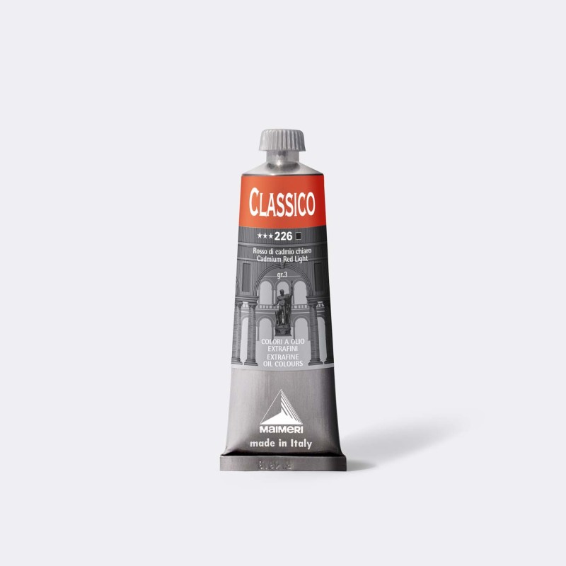 TEMPERA OLIO MAIMERI CLASSICO 60ml ROSSO CADMIO CHIARO M0306226 TEMPERA OLIO MAIMERI CLASSICO 60ml ROSSO CADMIO CHIARO M0306226