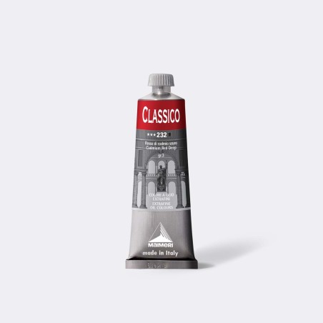 1 - TEMPERA OLIO MAIMERI CLASSICO 60ml ROSSO DI CADMIO SCURO M0306232